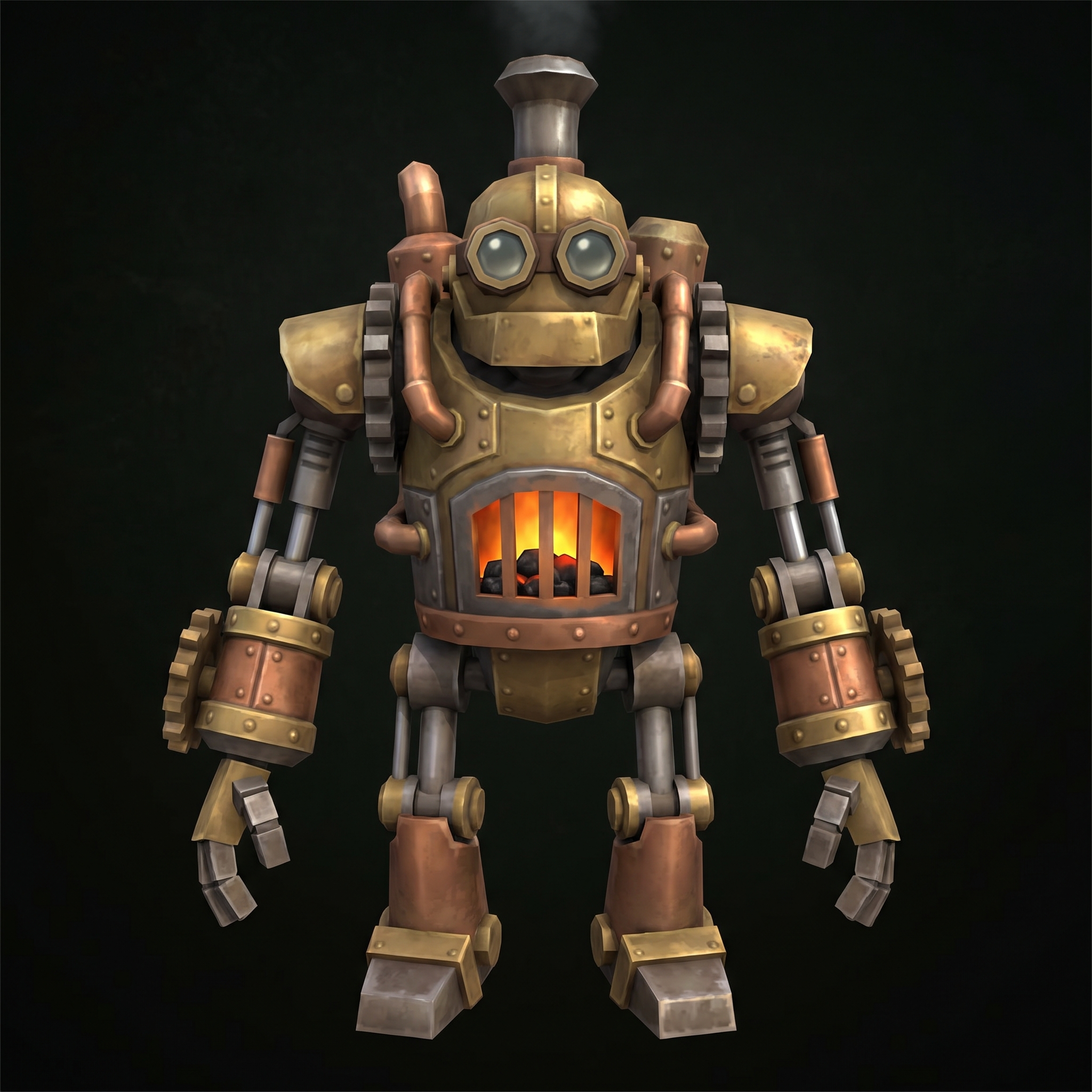 Front angle of the generated character model